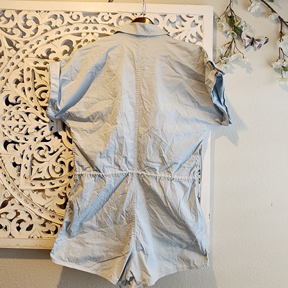 PISTOLA MEG FRONT ZIP UTILITY ROMPER SKY BLUE SIZE MEDIUM - Picture 12 of 12
